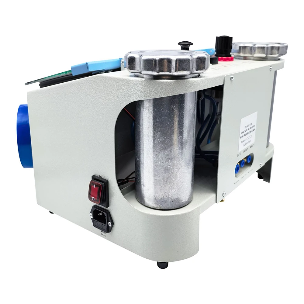 AG Dental Lab Sandblaster Equipment with LED Light Large View Window Foot Pedal Control 1KG of sandblasting powder included
