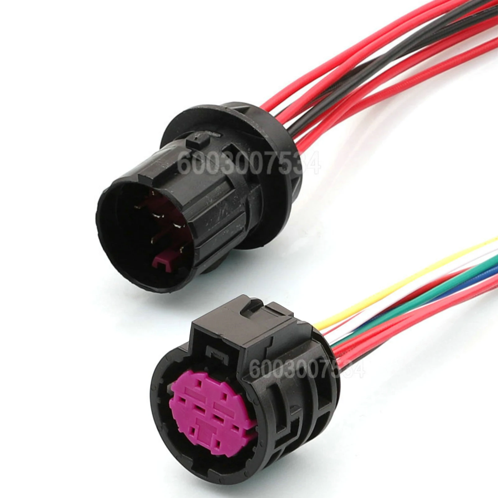 

8-контактный автомобильный черный композитный размер, вилка с отверстием, разъемы «папа-мама» для Fiat Do Feiyue 500X Pendor 500, фара