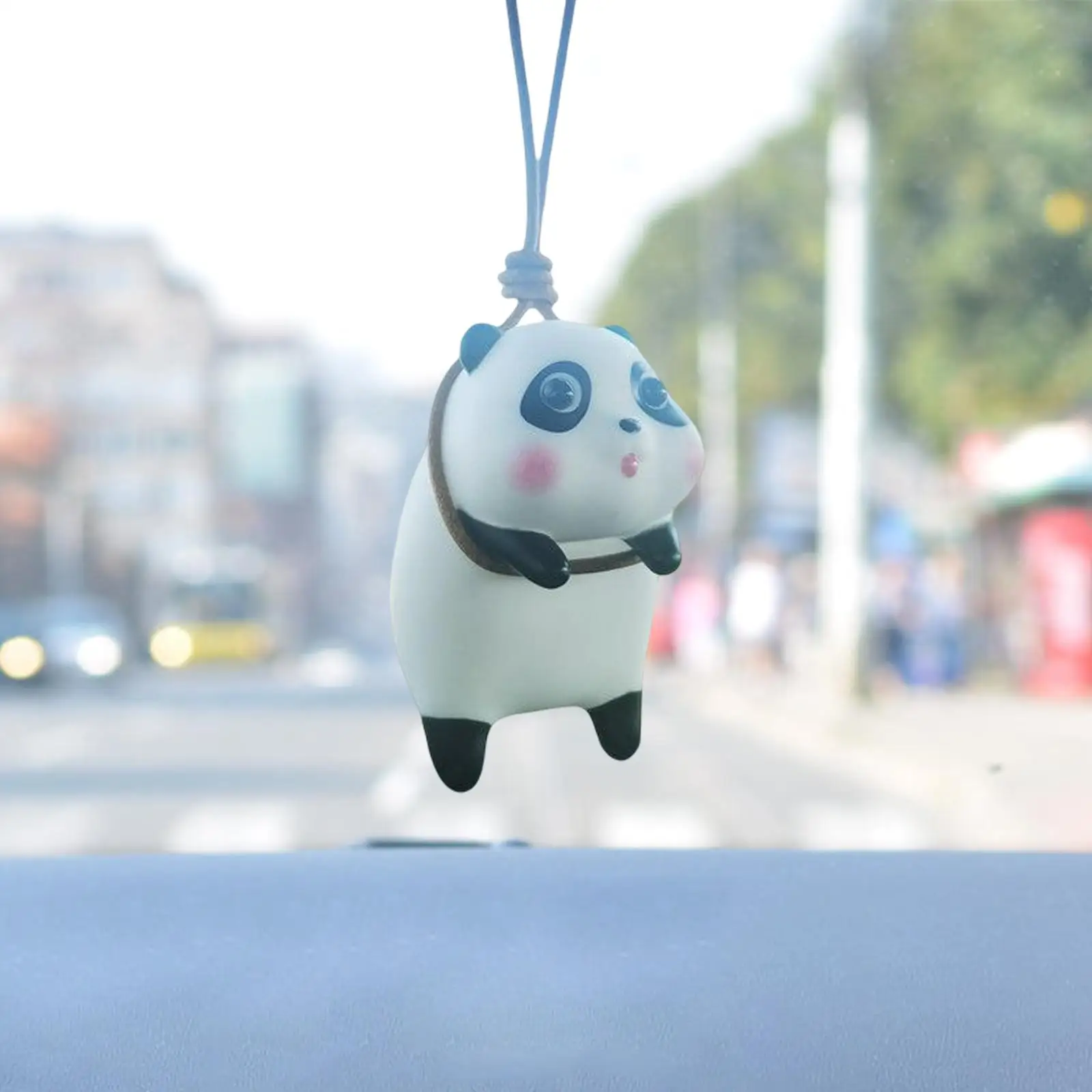 Sweet Car Pendant Flocking Material Hanging Ornament for Automotive Accessories Bedroom Garden Window Decor