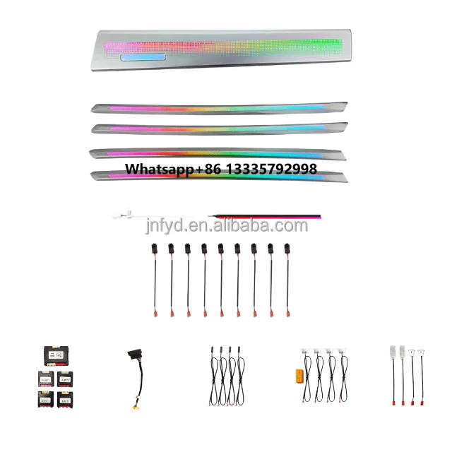 

Suitable for 19-24 Style Q3 Ambient Lights Four-door Carving+Co-driver Decorative Lamp 28 Lights Phantom Colored