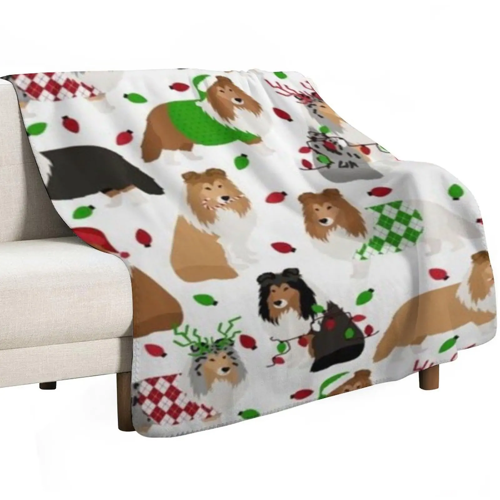 SHELTIE Throw Blanket funny gift Giant Sofa Luxury Brand Sleeping Bag Blankets Sofas Of Decoration Sofas Blankets