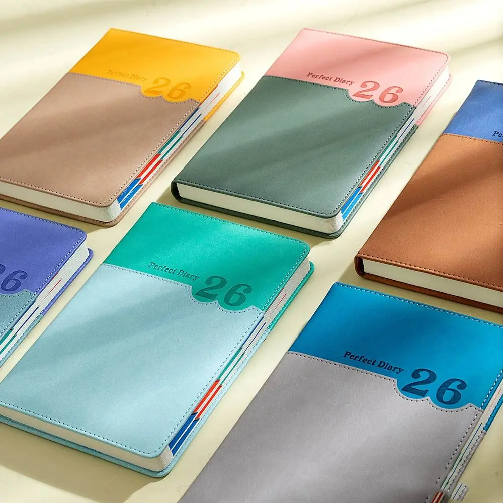 

365 дней 2026 Блокнот-планировщик расписания Английская плотная бумага Список дел Блокнот Самодисциплина Износостойкий