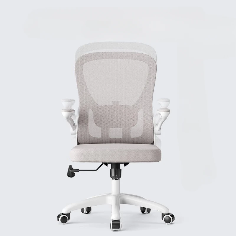 Office Chair With Footrest Comfy Rotating Computer Armchair Design White Cushion Waiting Desk Chairs Swivel Executive Furniture