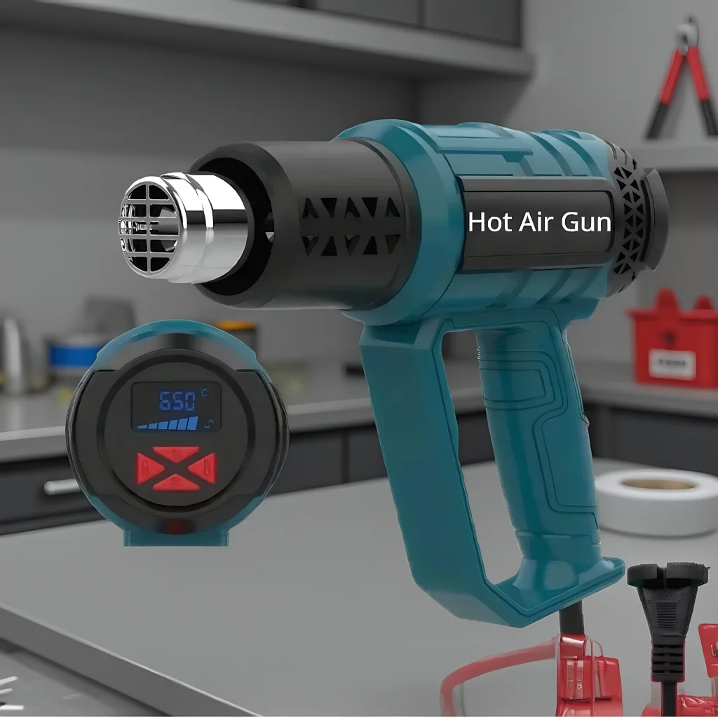 

2000W Hot Air Gun with LCD Digital Display Used for Shrinking Oil Pipe Paint Remover Stripper Car Decoration Repair