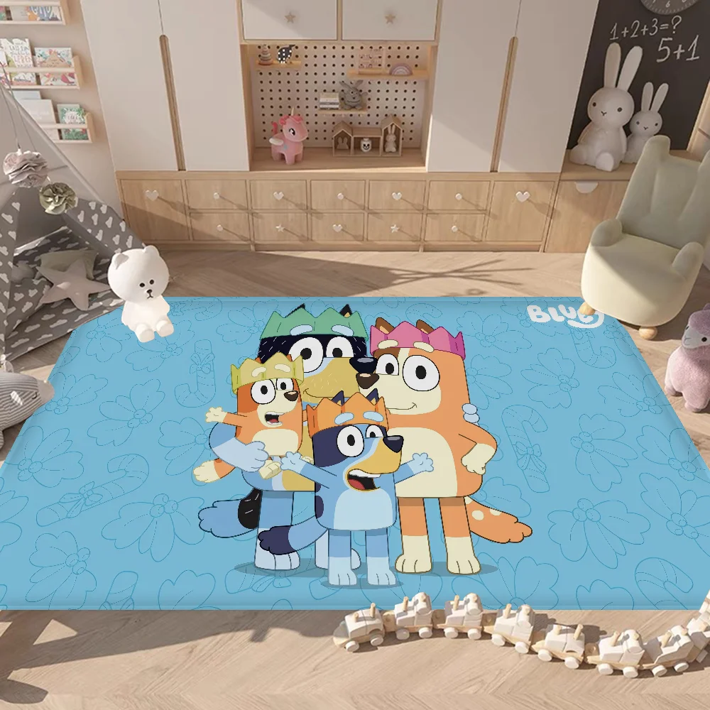 Cartoon B-Blueys Kitchen Mat Kids Room Bedroom Decoration Balcony Anti-Slip Doormat Living Room Alfombra