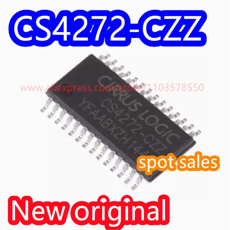 

10PCS New original CS4272-CZZ CS4272-CZZR packaging TSSOP-28 audio decoder chip CS4272