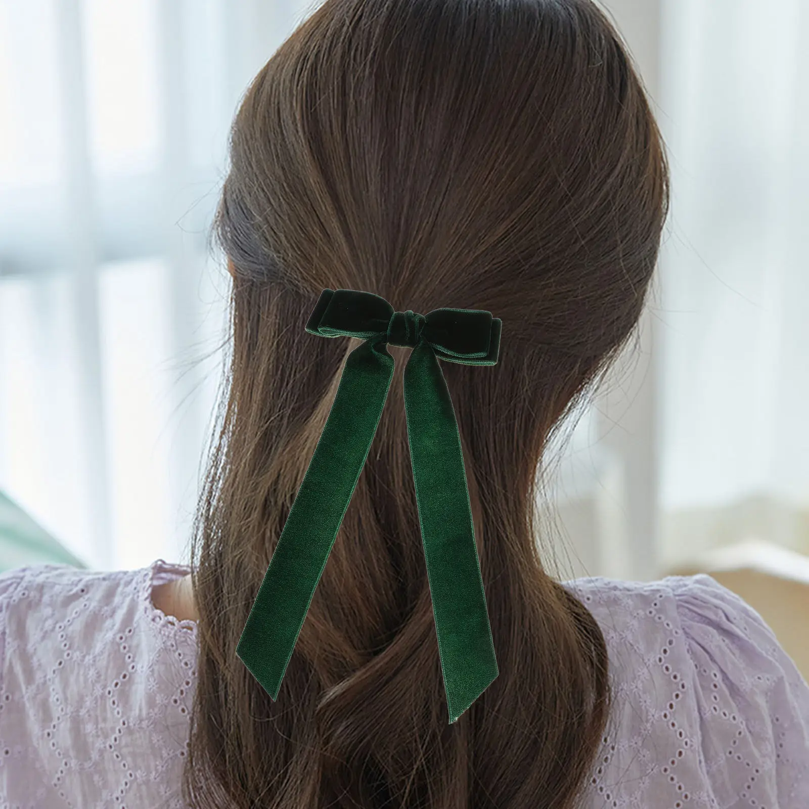 

Набор из 3 заколок-бантиков для волос: мягкие, в стиле принцессы, элегантные заколки для вечеринок, свадеб и повседневной носки