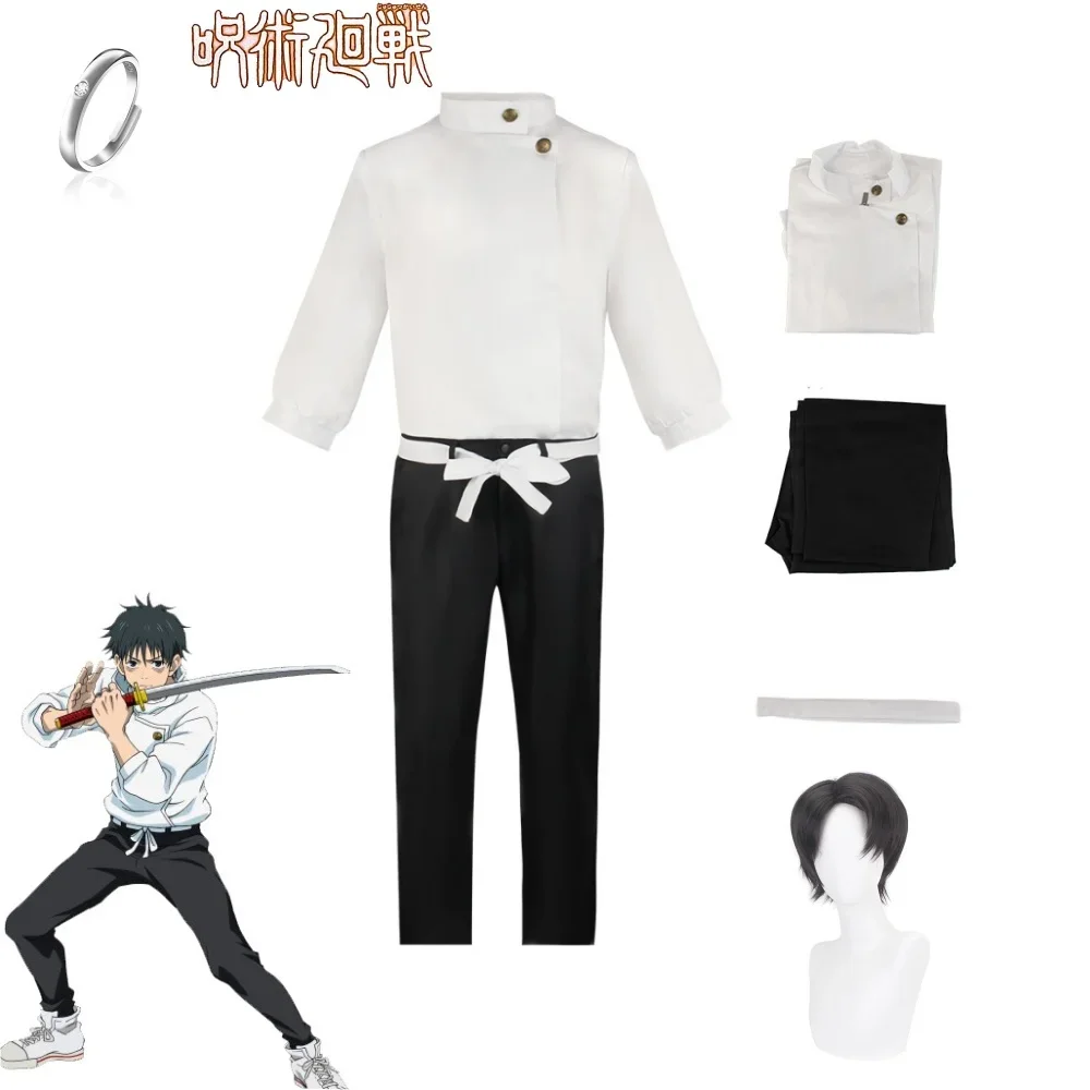 

Anime Okkotsu Yuta Cosplay Jujutsu Kaisen Okkotsu Yuta Cosplay Costume Uniform Okkotsu Yuta Ring Halloween Costume Adult