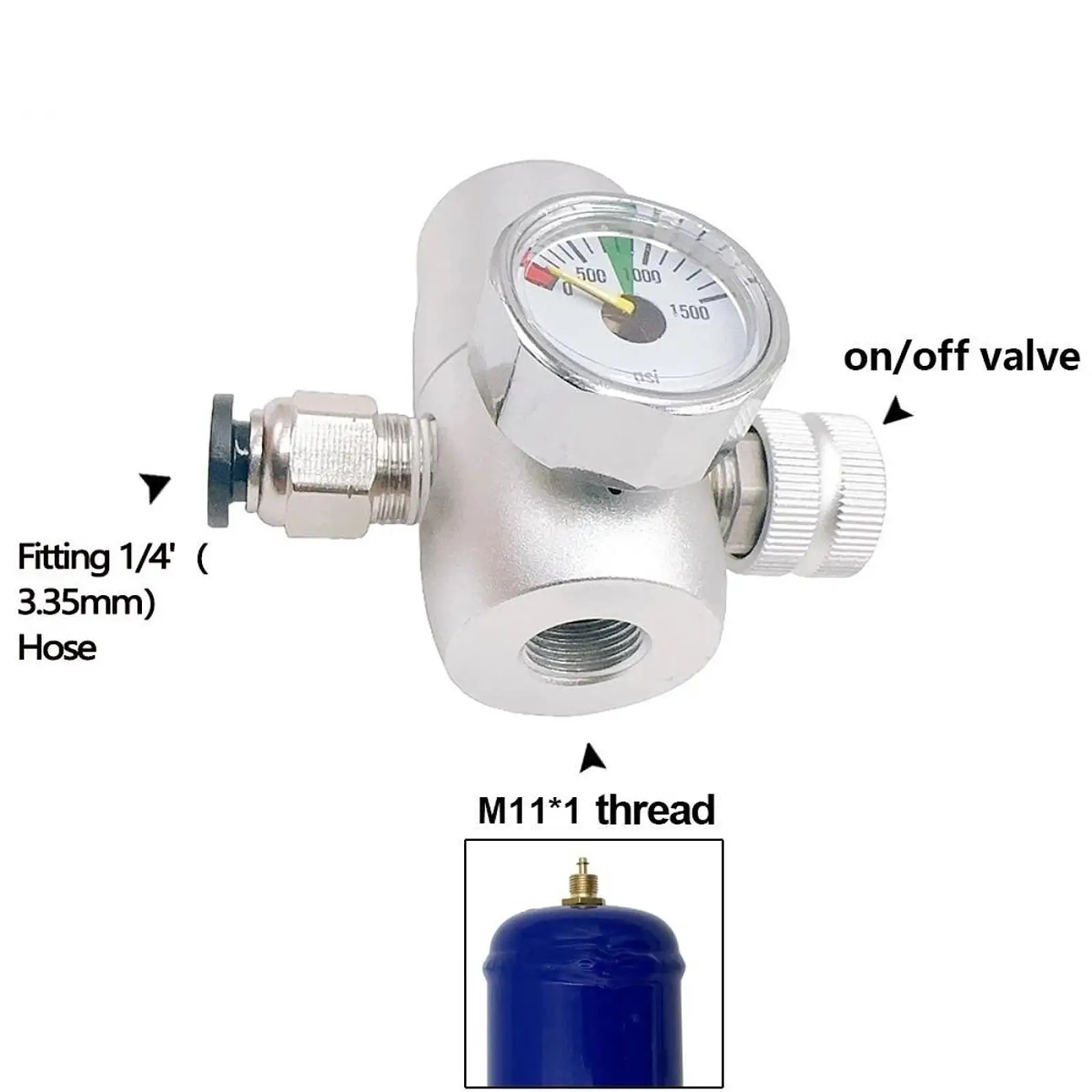 Whipping Cream Dispenser Pressure Regulator Valve Metal Construction Fine Tuning Accessory for Cake Making