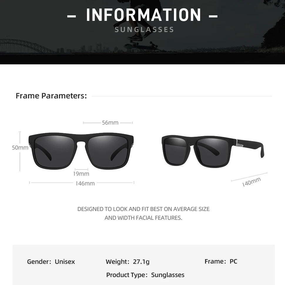 VAGHOZZ 2024 Brand Design New  Sunglasses Men Driving Square Male Sun Glasses UV400 Women Fishing Eyewear