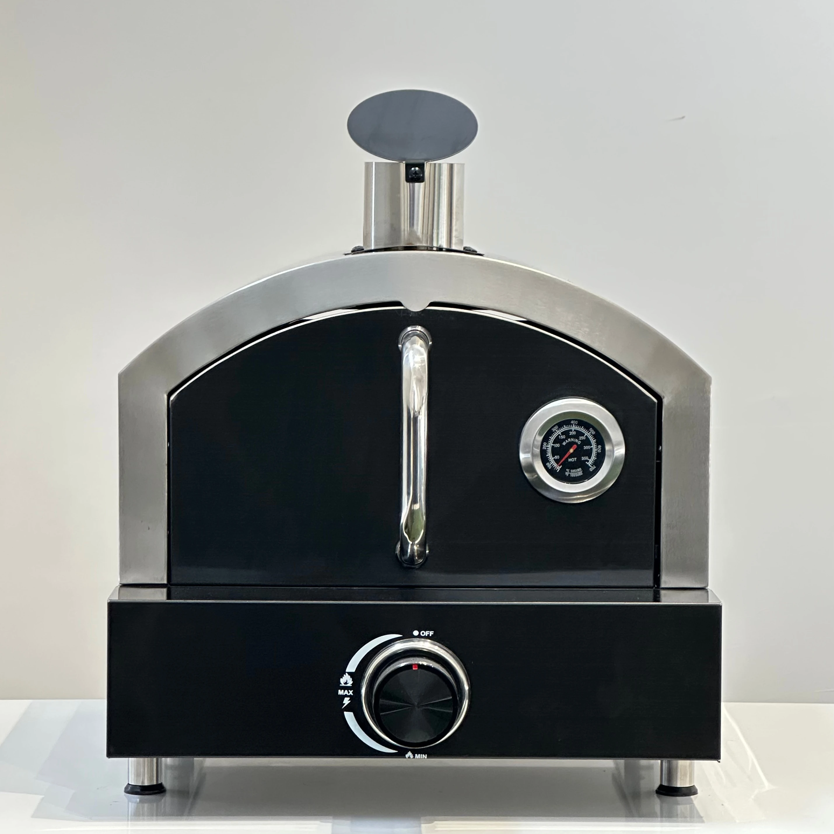 Portable Stainless Steel Black Titanium 304 Gas Pizza Oven Efficient Table Top for Outdoor Camping Cake Baking BBQ Grills
