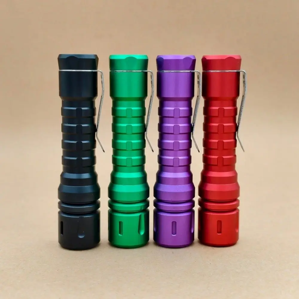 Reylight LANapple EDC Flashlight with Rechargeable USB-C 14500 Battery Nichia 519a 4000K R9080 LED Torch Light