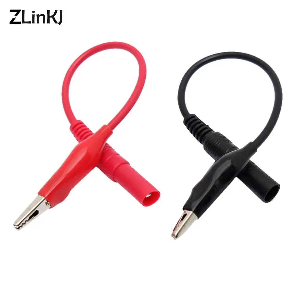 2Pcs practical Probe Red+Black MultiMeter Test Lead & Alligator Crocodile Clip Electrical Clamp For Fluke Meter Testing