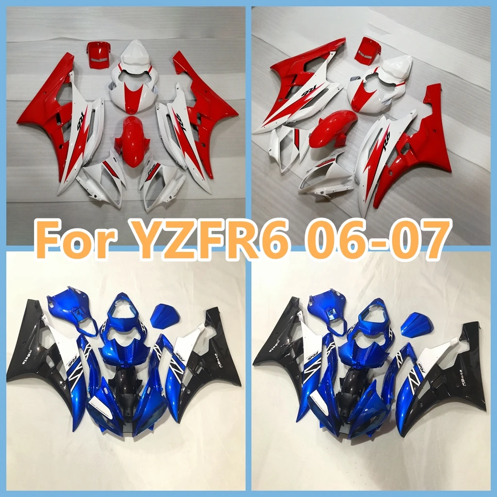 Motorcycle Fairing Kits Fit For 2006 2007 YZFR6 Yamaha YZF 600 YZF-R6 06 07 New ABS Plastic Injection Bodywork Set Free Custom