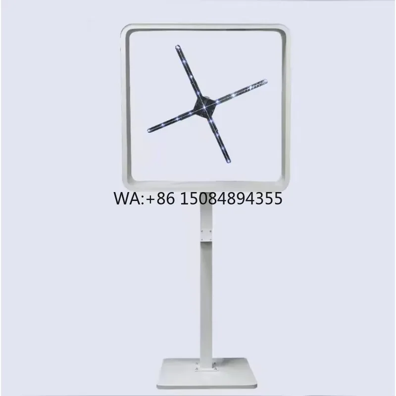 

Wifi 3D Fashion LED Naked Eye Holographic Projection Advertising Fan Player Projector Display Equipment Hologram Light