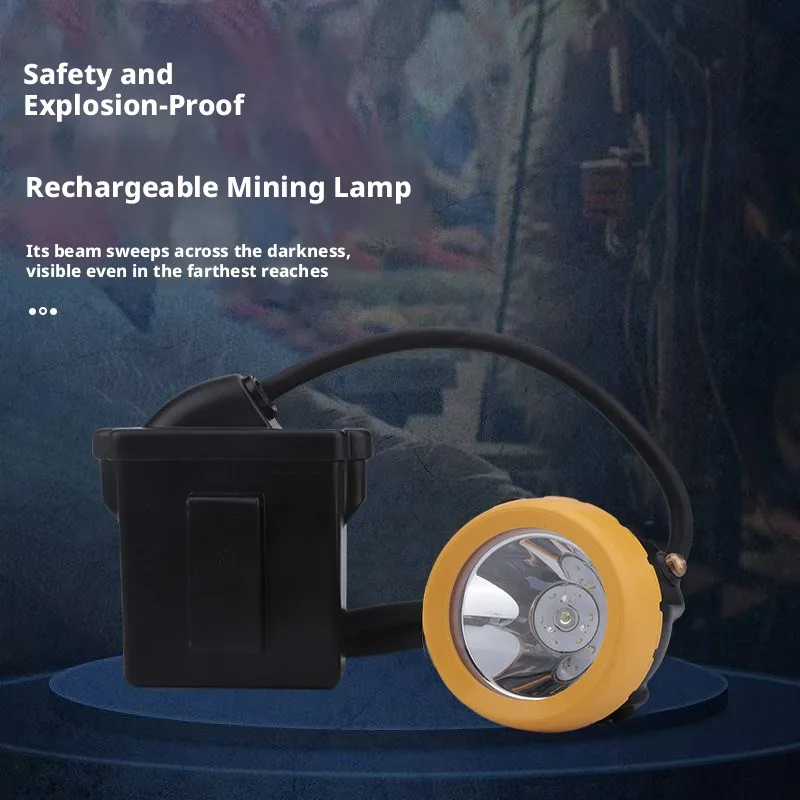 SHINEKNOT Head Mounted Mining Lamp Waterproof Explosion-Proof Long-Lasting Rechargeable Headlight LED Long-Range Fishing Light view 2