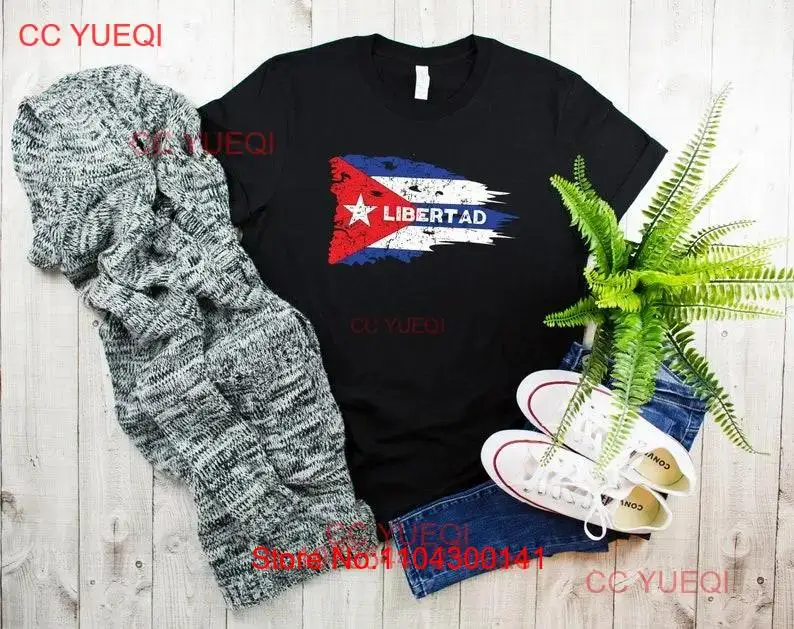 Футболка Libertad Free Cuba Patria Y Vida SOS Viva Libre Cuban Cubanita s Freedom Movement с длинными или короткими рукавами