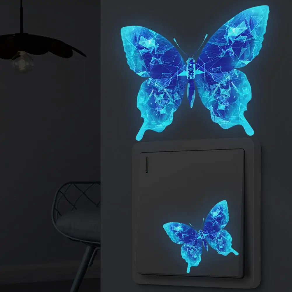 Waterproof Butterfly Decal Durable Wall Sticker Vibrant Butterfly Wall Stickers Exquisite Decorations for Home Window Parties