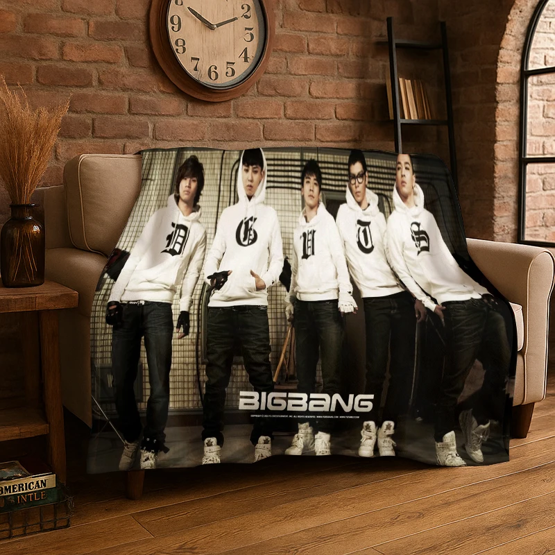 Kpop Bigbang G Dragon Music Star Flanelldecke, weiche, warme Decke für Schlafzimmer, Wohnzimmer, Bett, Reisen, Camping, Picknick, Kinder
