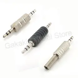 Aux Connector 3.5mm Male to 3.5 Male Audio Jack Adapter 3 pole Stereo Plug Cable Converter for MP3 MP4 Earphone