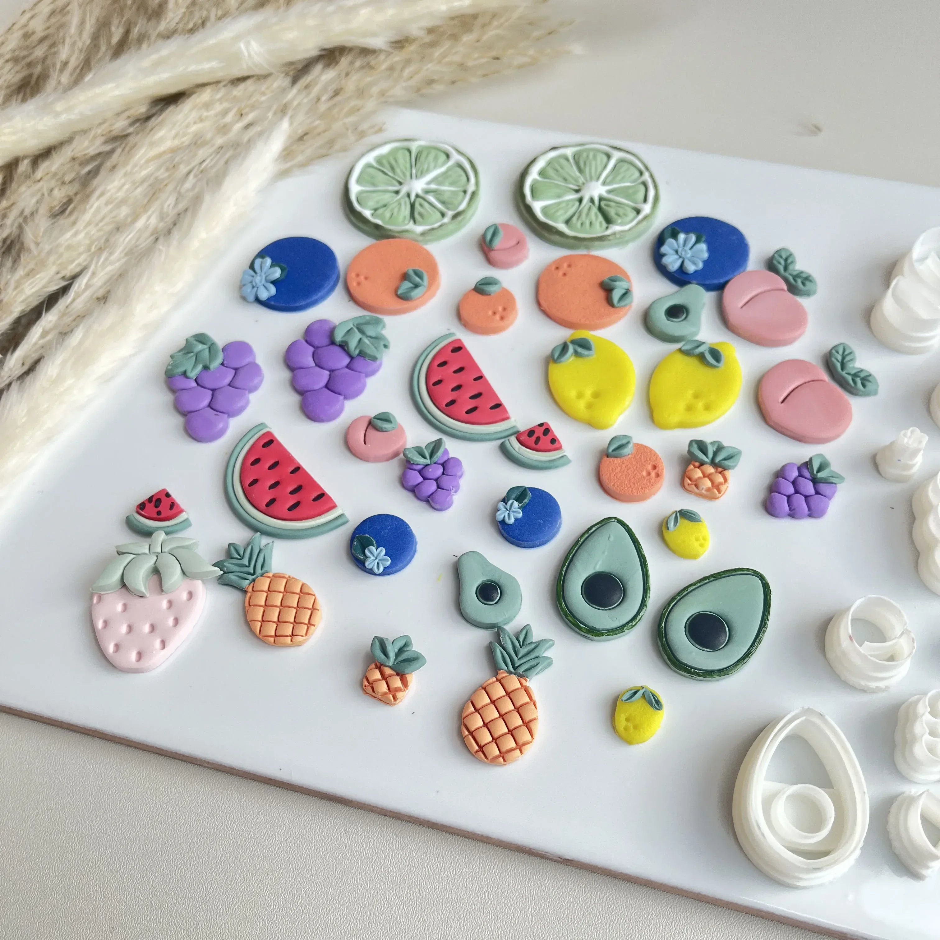 Fruits Series Polymer Cutting Molds for DIY Earrings
