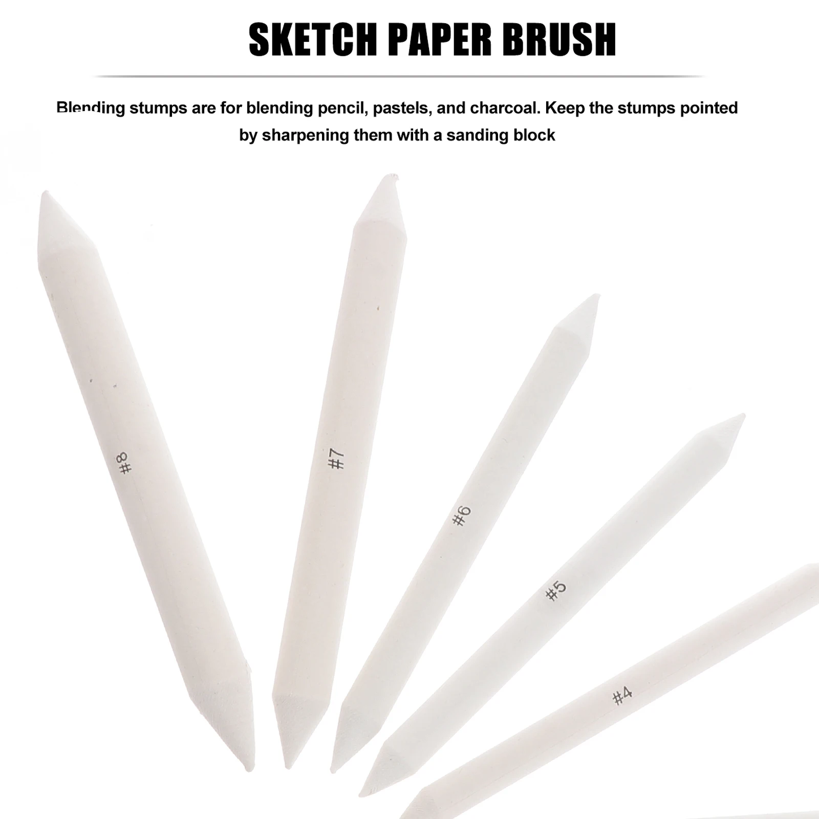 

23 Pcs Pen and Paper Set Sketching Kit Mineral Sandpaper Eraser Shading Stick Pencil Extension Tool Office Drawing