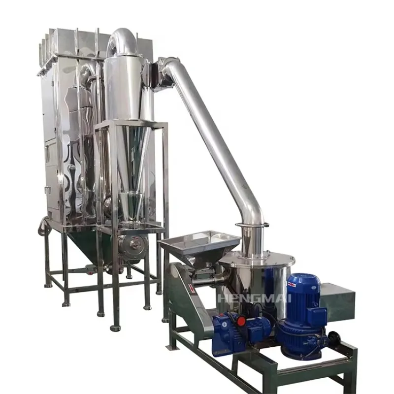 Industrial Salt Milling Machine Powder Pulverizing Machine Low Dust Sealed Structure For Edible Salt Fine Grinding