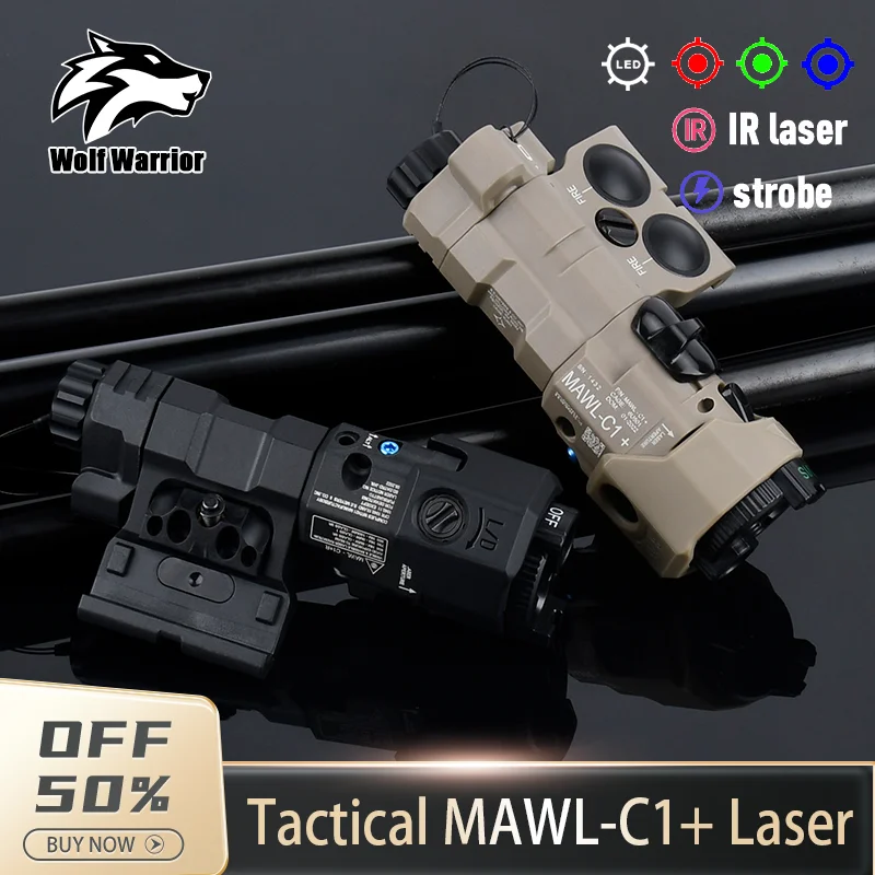 

Mawl C1 Airsoft Metal Tactical Laser CNC Upgraded IR Illumination With Dual Switch Weapon Scout Powerful Flashlight