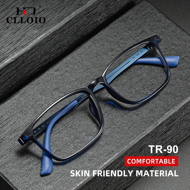 CLLOIO Ultralight Unisex Prescription Glasses Anti Blue Ray Photochromic Myopia Reading Glasses Progressive Polarized Eyewear