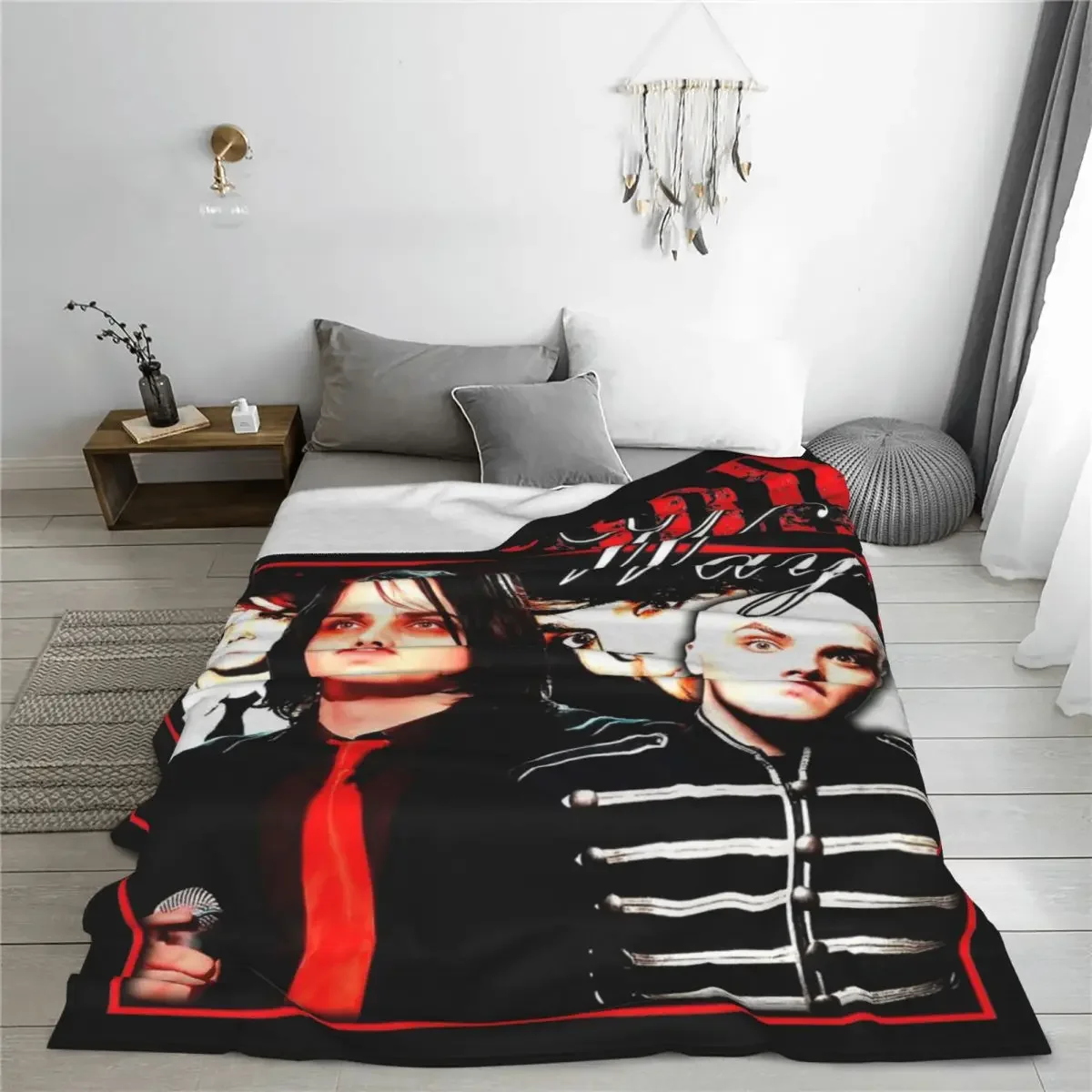 Gerard Way MCR Blankets Coral Fleece Plush Summer Multifunction Super Soft Throw Blanket for Bedding Couch Bedspread