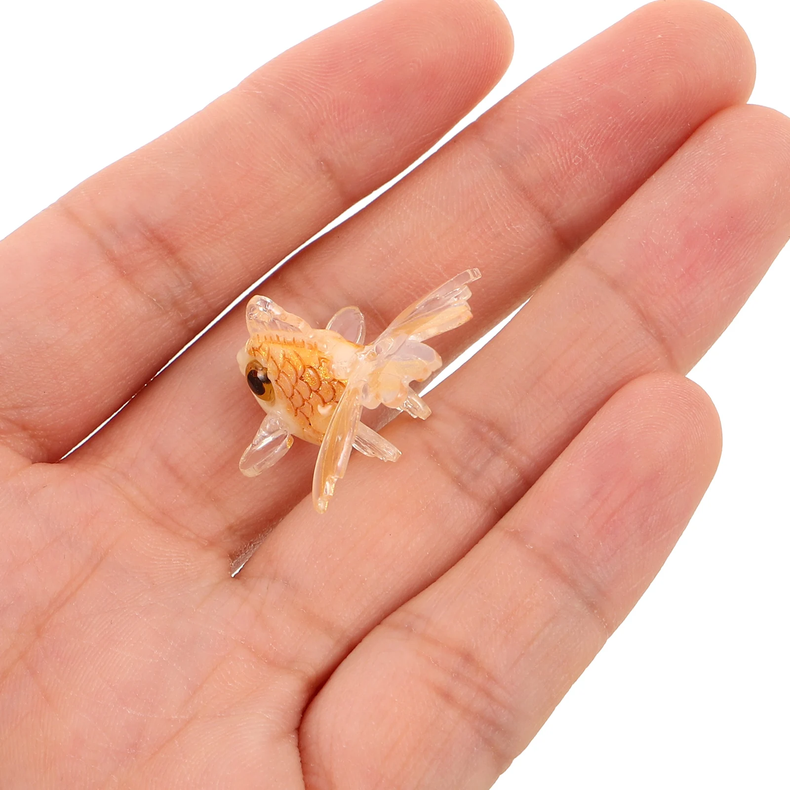 

6 Pcs Jewelry Colored Goldfish Pendants Charms Adorable Golden Making Materials Simulation