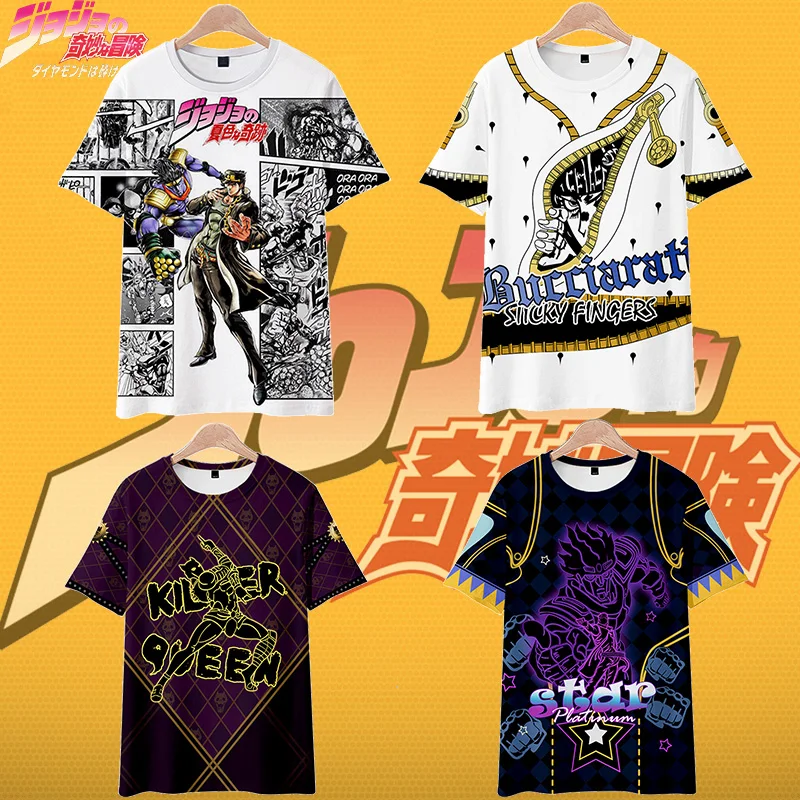 

2026 JOJO Short sleeve 3D Print Spring Summer Preppy Men/Women Street Clothes T-shirt Streetwear Kawaii Streetwear style Tshirt