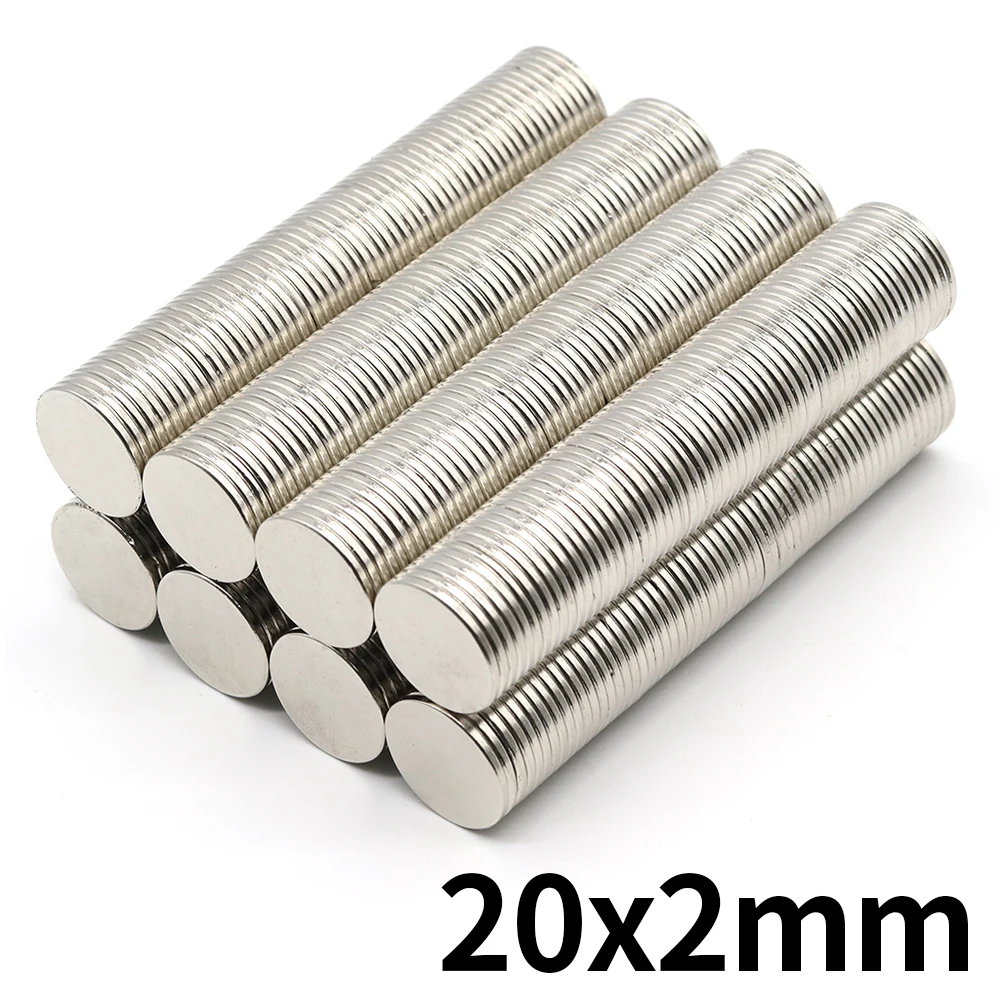 Neodymium Magnet 20x2 Round NdFeB N35 Super Powerful Small imanes Permanent Magnetic Disc 20*2 5/10/20/50Pcs