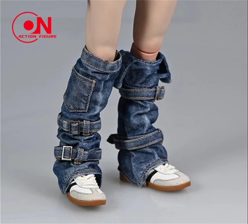 1/6 Schaal Vrouwelijke Gewassen Denim Vest Been Cover Shorts Rimpel Gat T-shirt Kleding Model Fit 12 ''Soldaat Action Figure body Poppen