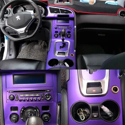 For Peugeot 3008 2013-2018 Interior Central Control Panel Door Handle 3D/5DCarbon Fiber Stickers Decals Car styling Cutted Vinyl