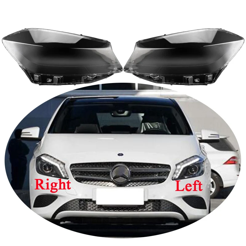 

For Mercedes-Benz Car lampshade W176 A-Class A180 A200 A260 A45 AMG 2012-2016 Headlamp Lens Cover Glass Lampshade Headlight