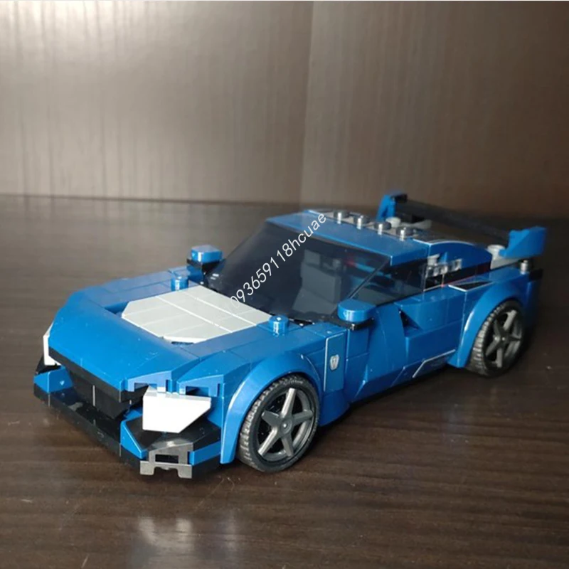 279pcs MOC Jdm Mobil Kota Juara supercar Model Blok Bangunan DIY Mainan Kreatif Anak-anak Arsitektur Hadiah Natal