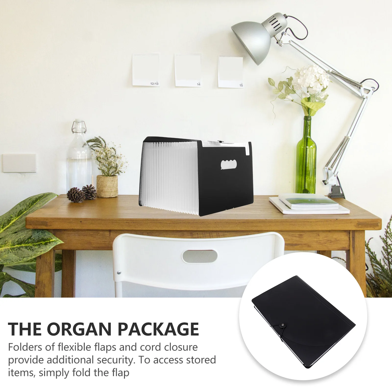 1 Stück 24-lagige dehnbare Ordner mit hoher Kapazität für die Organisation von Urlaubsdokumenten – Schicht-Datei-Organizer