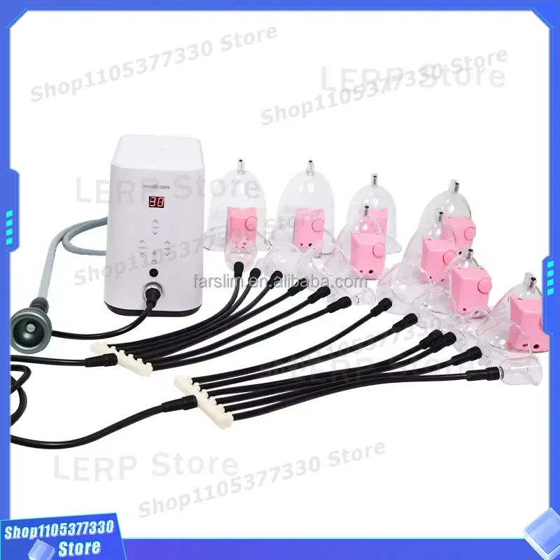 6-channel Multi-function Buttock Lifting Breast Enhancement & Massage with 8 Vibrating Cups & 1 Negative Pressure
