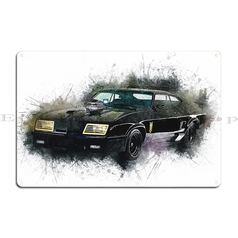 Max S 1973 V8 Interceptor Metal Sign Create Decoration Designing Design Wall Mural Tin Sign Poster