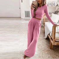 Autumn Winter Sleepwear Pajamas for Women Long Sleeve Top + Long Pants Casual Tracksuit Pijama Women's Home Clothes Pajama Sets - Image 2