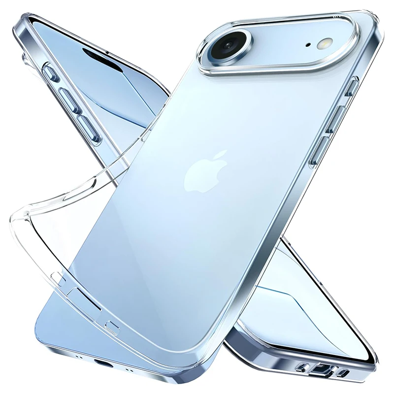

Ультратонкий прозрачный силиконовый чехол для iPhone 17 Pro Max 17Air, роскошный прозрачный мягкий чехол из ТПУ для iPhone 17Pro Shell