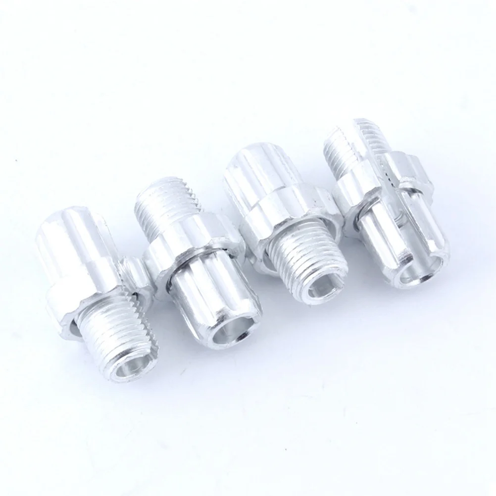 

4Pcs M10 Aluminium Bike Brake Adjusting Screws Cable Lock Ring Durable Replacement Bike Parts Silver Brakes Screw