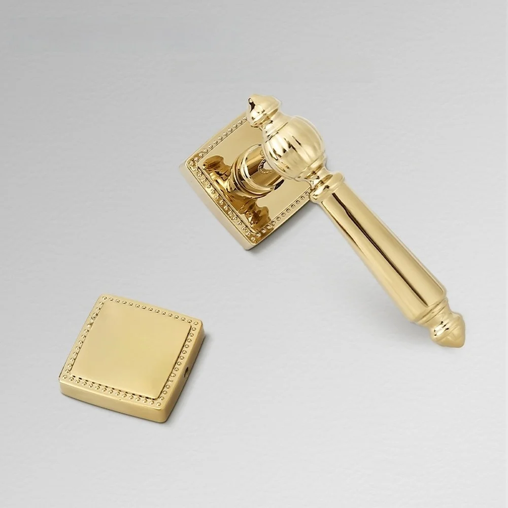 For black Zinc Alloy Interior Door Lock Featuring Magnetic Silent Operation and Minimalist Pumpkin Handle Design