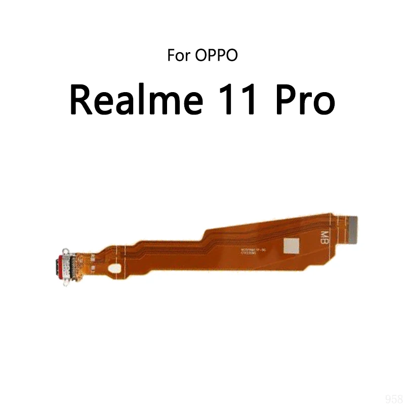 USB Charge Dock Port Socket Jack Plug Connector Flex Cable For OPPO Realme 11 Pro + Plus 5G Charging Board Module