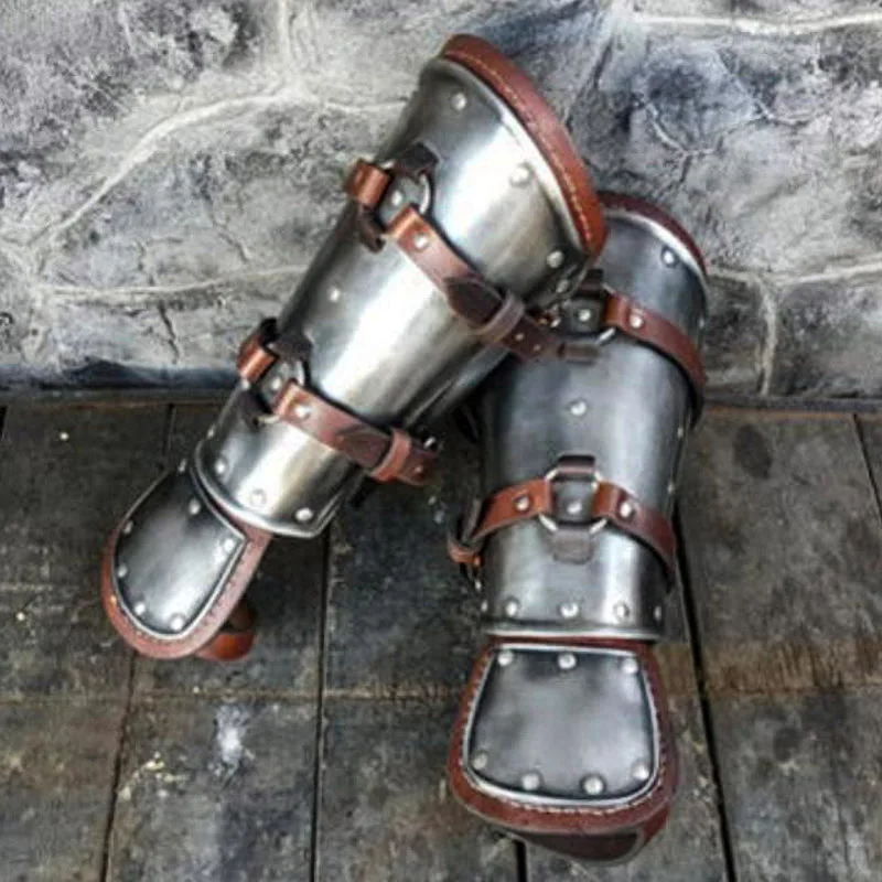 القرون الوسطى Steampunk البربري الجلود واقي للذراع براسر القراصنة فارس معركة القفاز قفازات الرجعية حزام قابل للتعديل الرجال تأثيري
