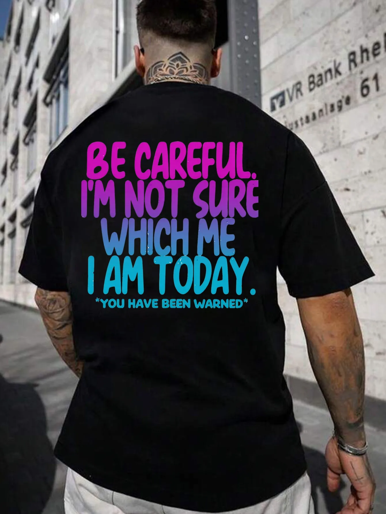 Plus-Size Fashion Letter and Anime Print Round-Neck T-Shirt for Men and Women, Simple Design, Comfortable and Breathable, a Must-Have for Everyday Casual Wear, Showcasing a Natural and Elegant Style, Local Delivery, Plus Size