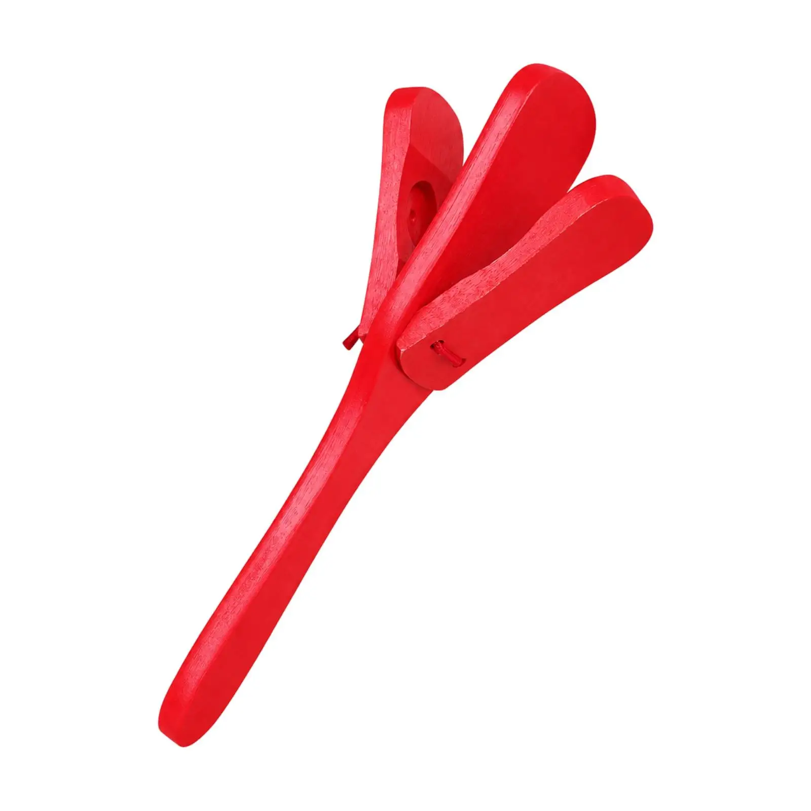 Hand-Shaken Wooden Clapper Smoothly Polished Wooden Clapper with Handle Clicking Hand Percussion Shaker Lightweight Sound Maker
