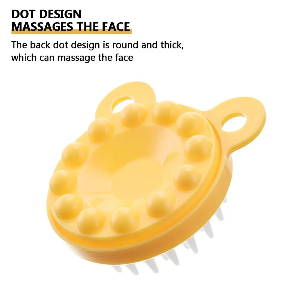 Silicone Shampoo Massage Brush Scalp Massage Hair Bath Tool Salon Comb Shower Washing Brush Hairdressing O3l4