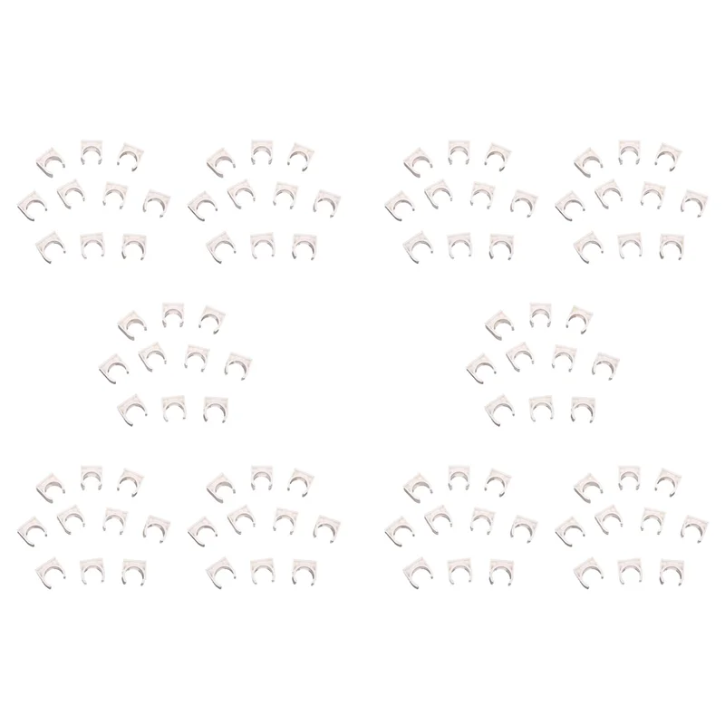 

ABYO 100 шт. диаметр 20 мм, белые хомуты для труб подачи воды из ПВХ, зажимы, фитинги